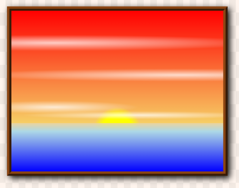 Screenshot of painting using CSS gradient backgrounds